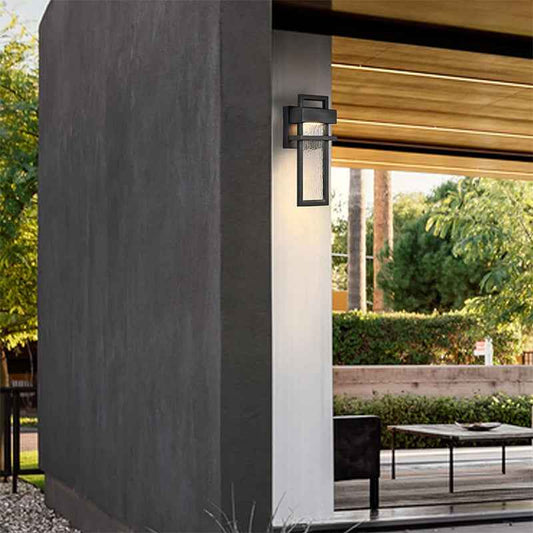 Modern Minimalist Outdoor LED Wall Light – Waterproof Aluminum Balcony & Patio Sconce with Sensor Options