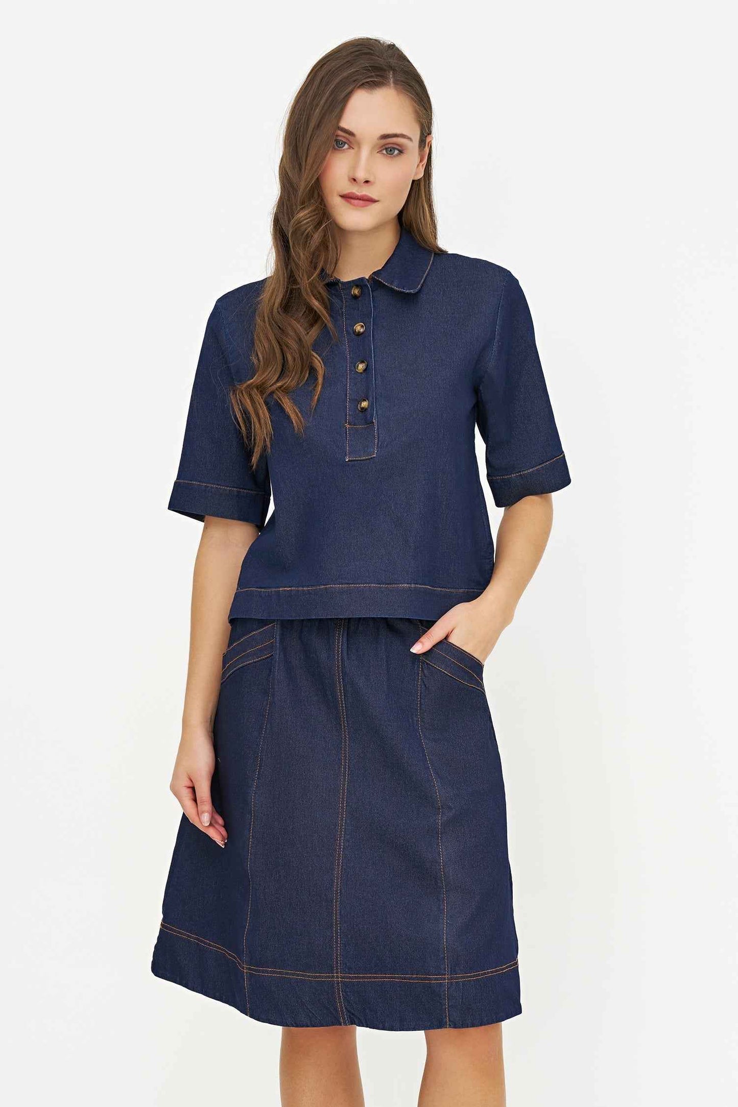 Women's Lightweight Denim Top