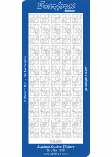 Deco Stickers - Corners Playing Card Shapes