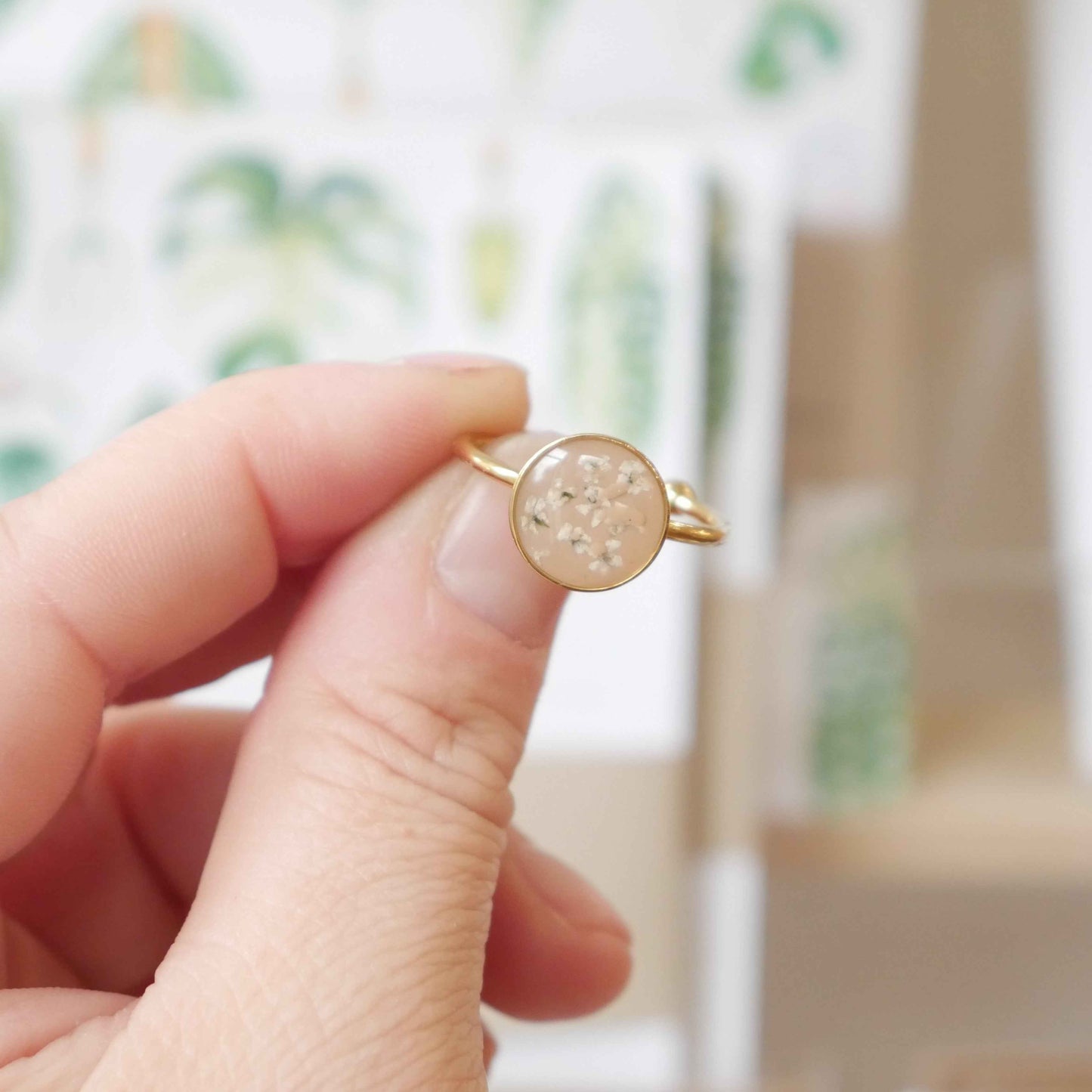 Bague automne - moyen rond (ajustable)