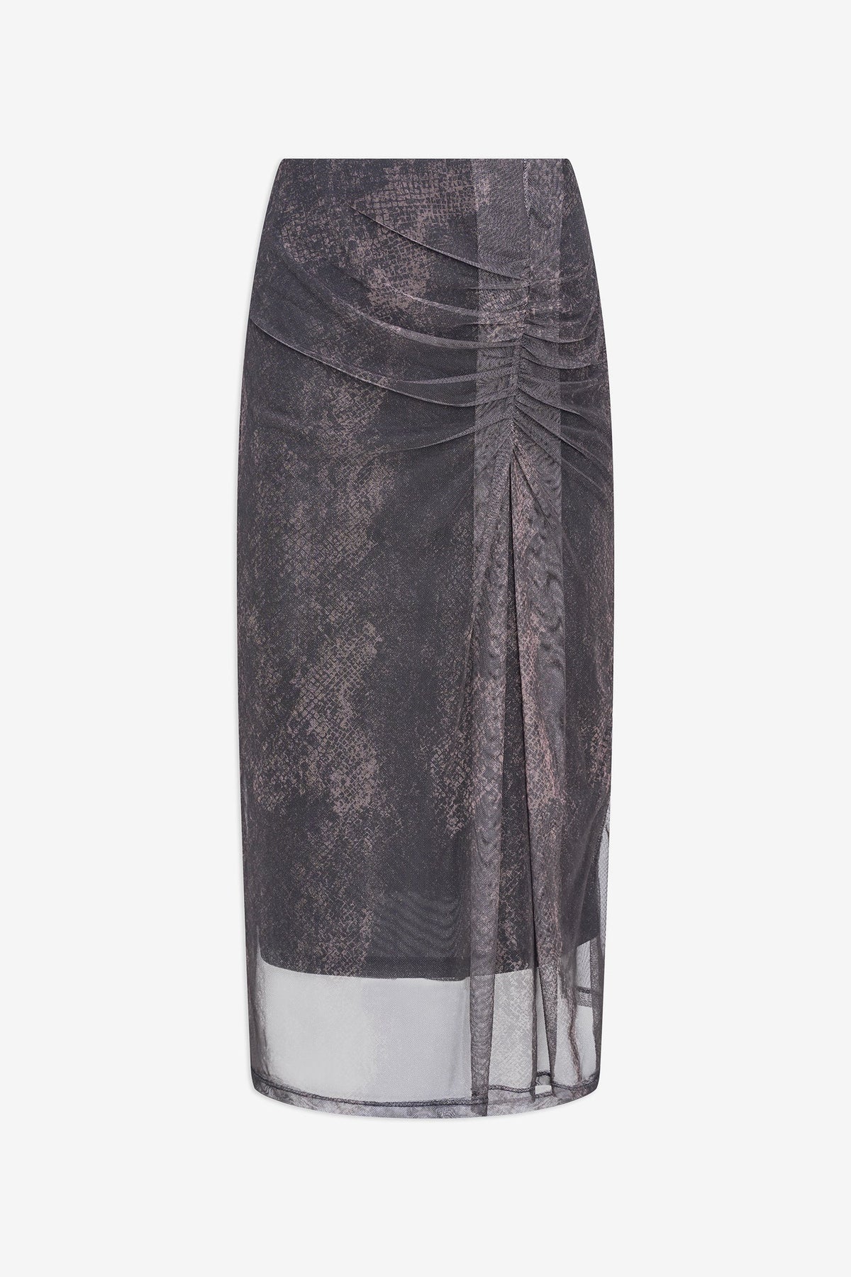 Women's Printed Mesh-Knit Pull-On Skirt