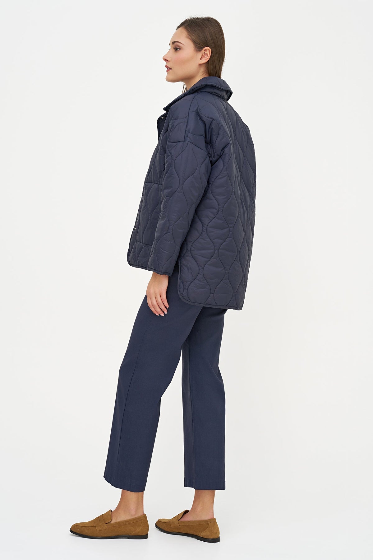 Women's Quilted Snap-Front Jacket