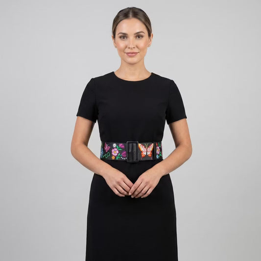 Heritage Leather Regalia Belt (BUTTERFLY)