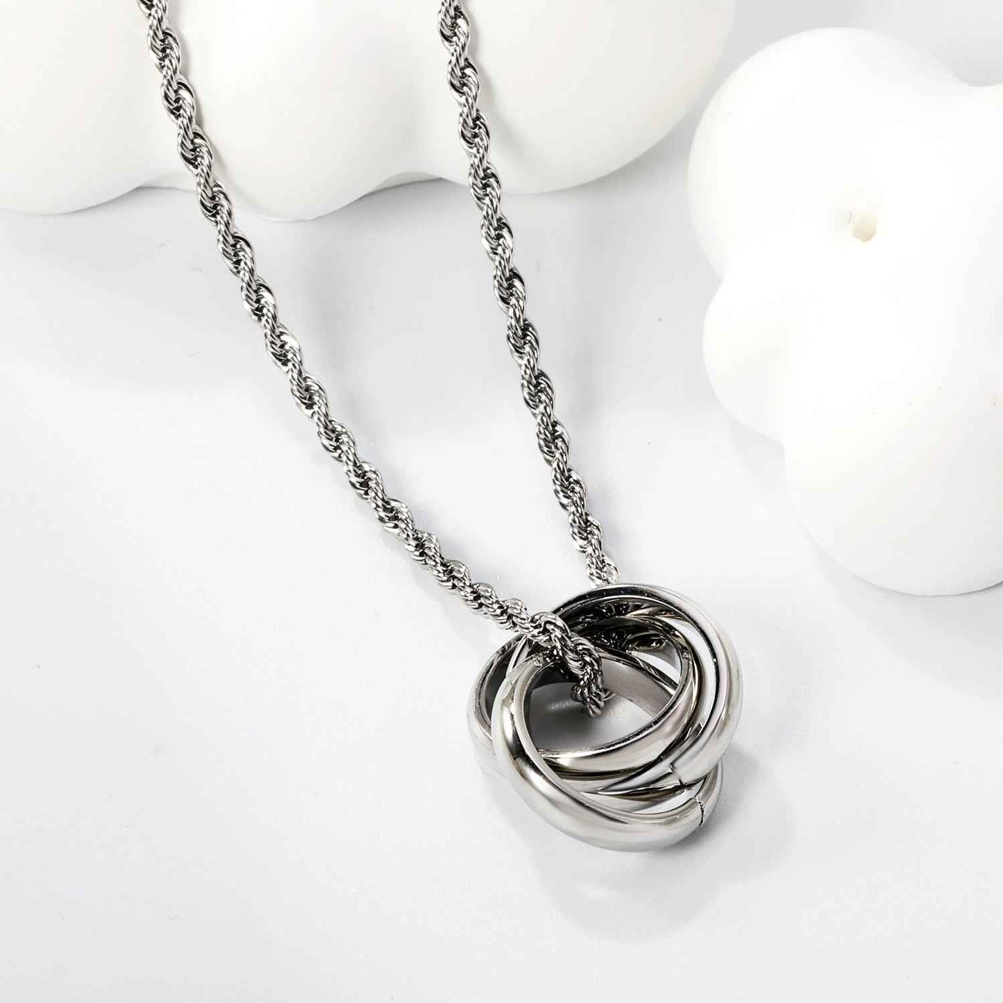 Twisted Mill Pendant Necklace