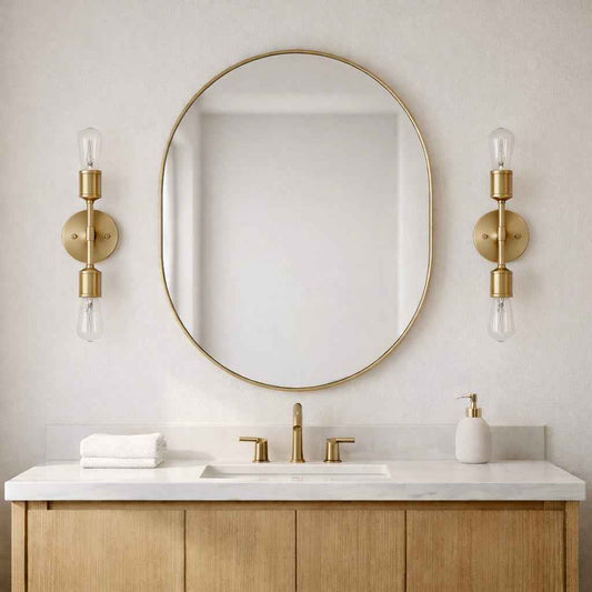 Reverie Double Lights Bathroom Wall Sconce (United States Delivery Only)