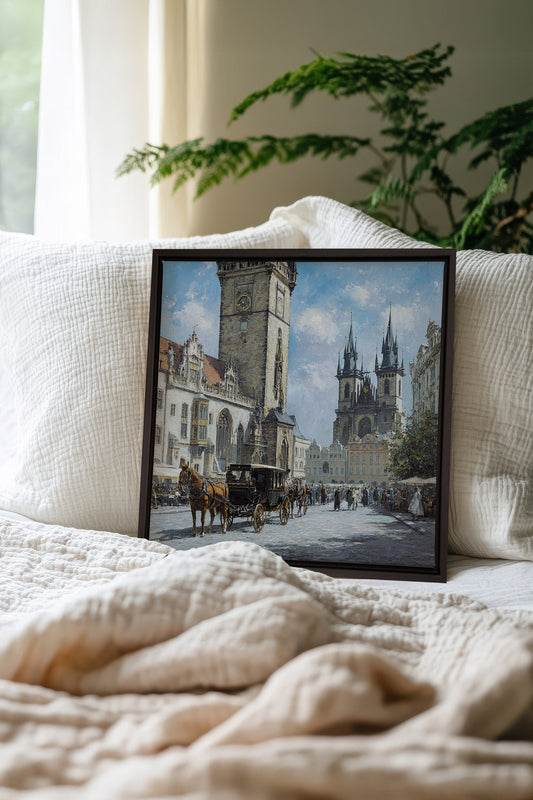 PLACE DU TEMPS, Oeuvre sur toile étirée