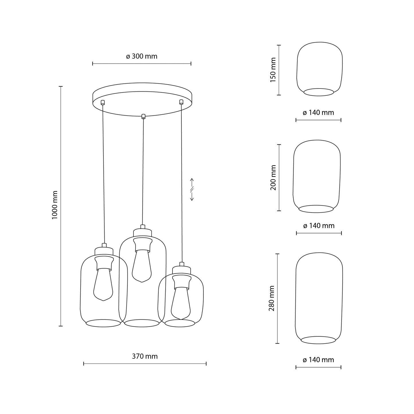 Marco Mid-Century Modern Pendant Lamp 3 - AURABAGS SHOP