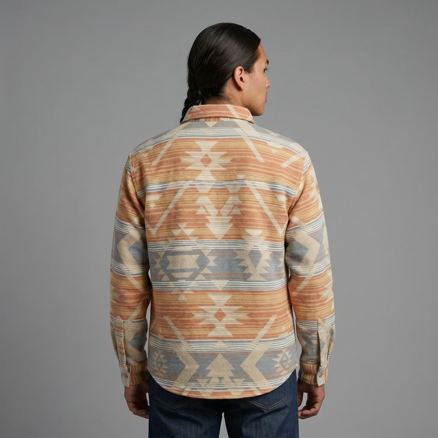 Light Blue and Orange Grand Canyon Jacket (Unisex)