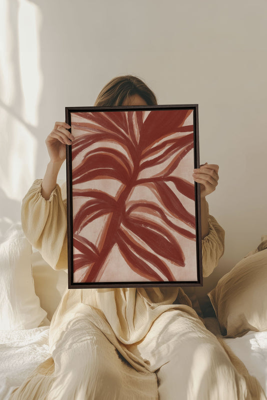 BOTANIC FLAME、ストレッチキャンバスに描かれた作品
