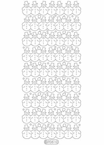 Deco Stickers - Snowman Borders