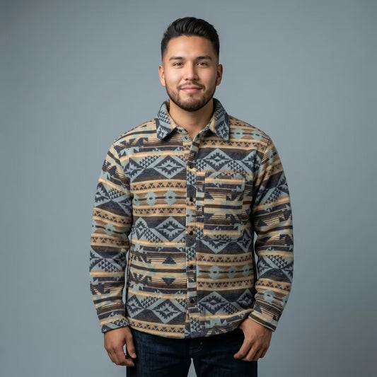 Blue and Cream Grand Canyon Jacket (Unisex)