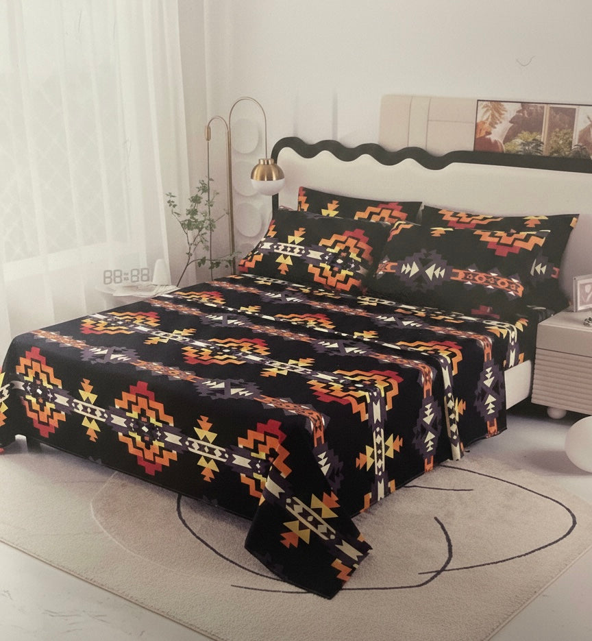 Black 6Pc Sheet Set