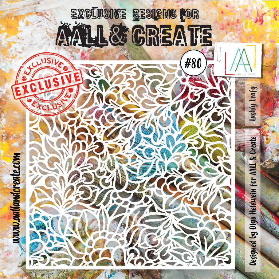 AALL and Create Stencil - 80 - Lushly Leafy