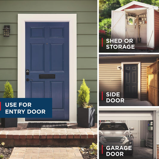 Weiser Powerbolt 3 Matte Black Keyless Entry Door Lock/Deadbolt Lock, 10-Button Keypad Door Lock with Auto Lock and 12-Month Battery Life, Electronic Door Locks for Front Door, Home Décor 🍁 All In One Marketplace Canada