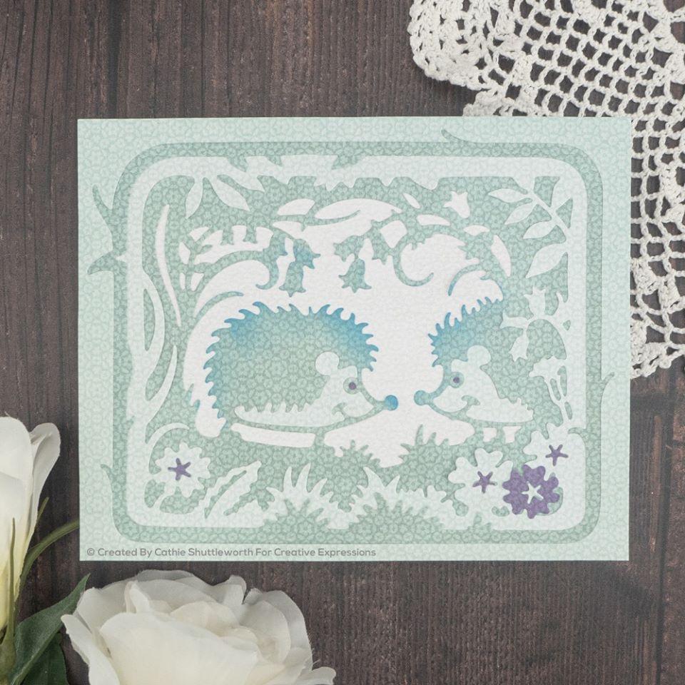 Creative Expressions Paper Cuts Hedgehog Hollow Craft Die