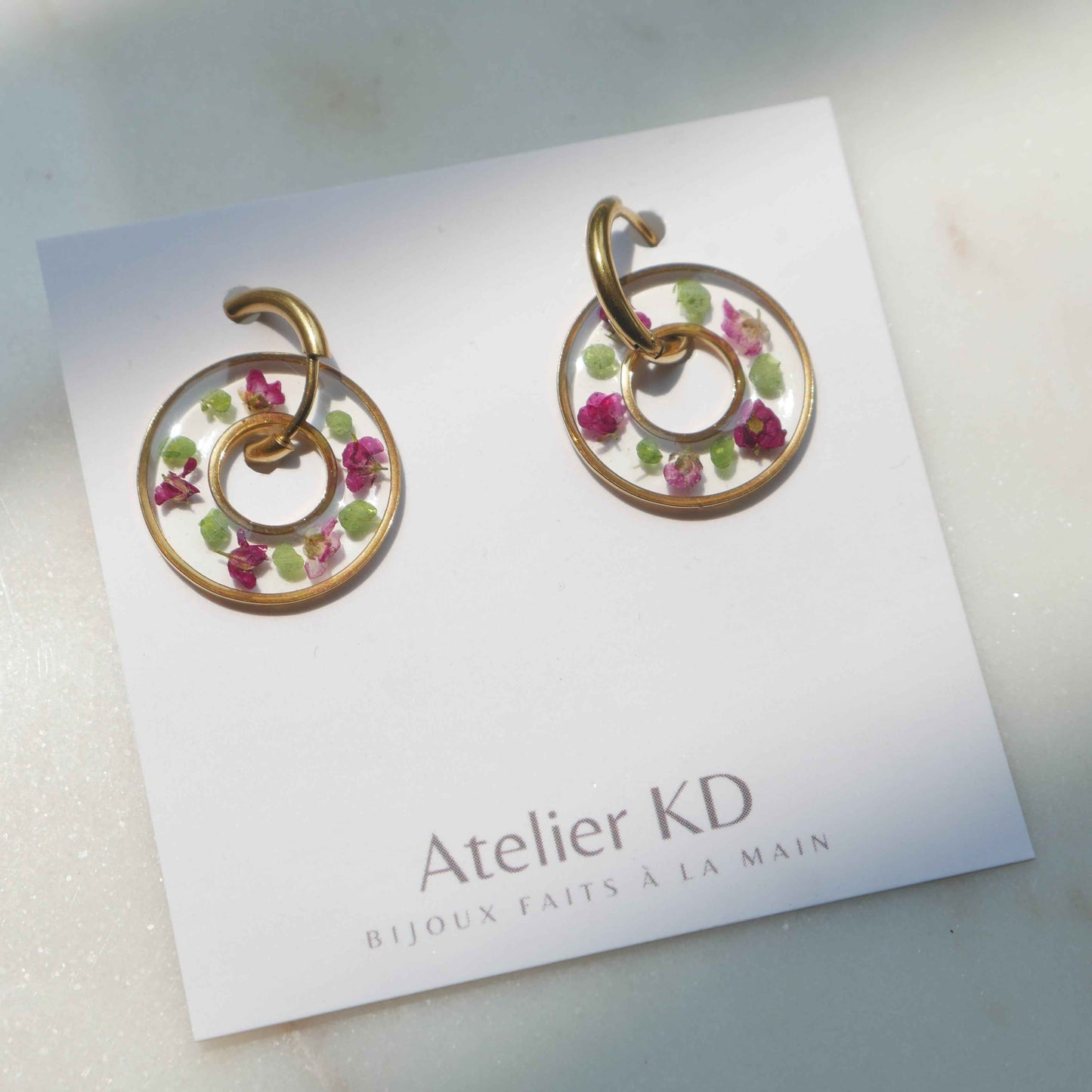 Boucles d'oreilles Chloé version dona - rond - 20mm
