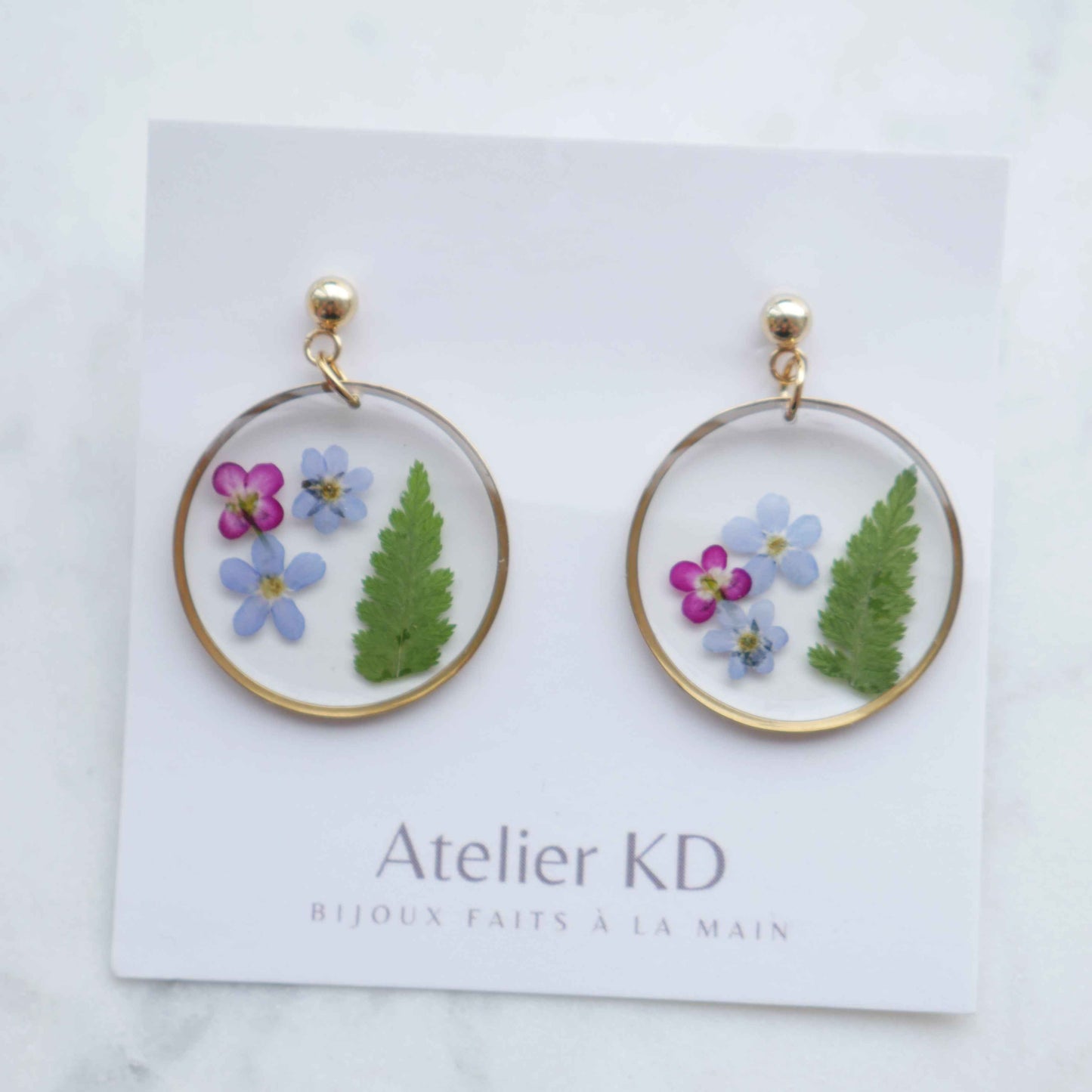 Boucles d’oreilles Lili - rond 30mm