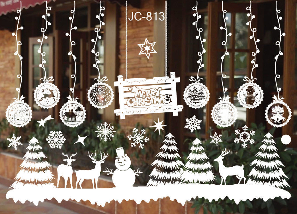Christmas Window Stickers – Static Cling Holiday Decals, 2 Sheets