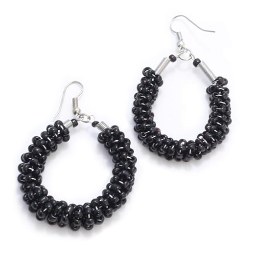Beaded Loop Earrings