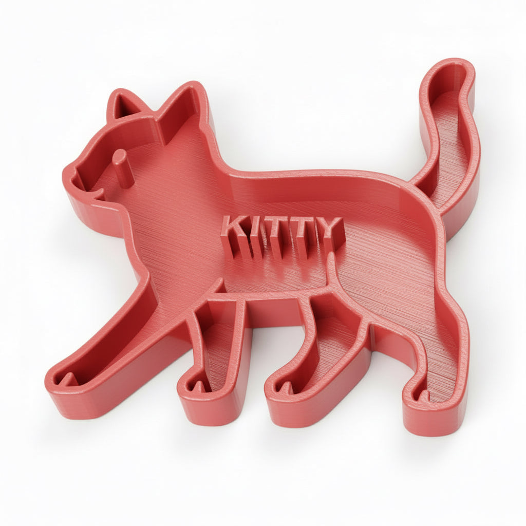 Personalized Pet Puzzle Feeder Bowl | Cat Shaped