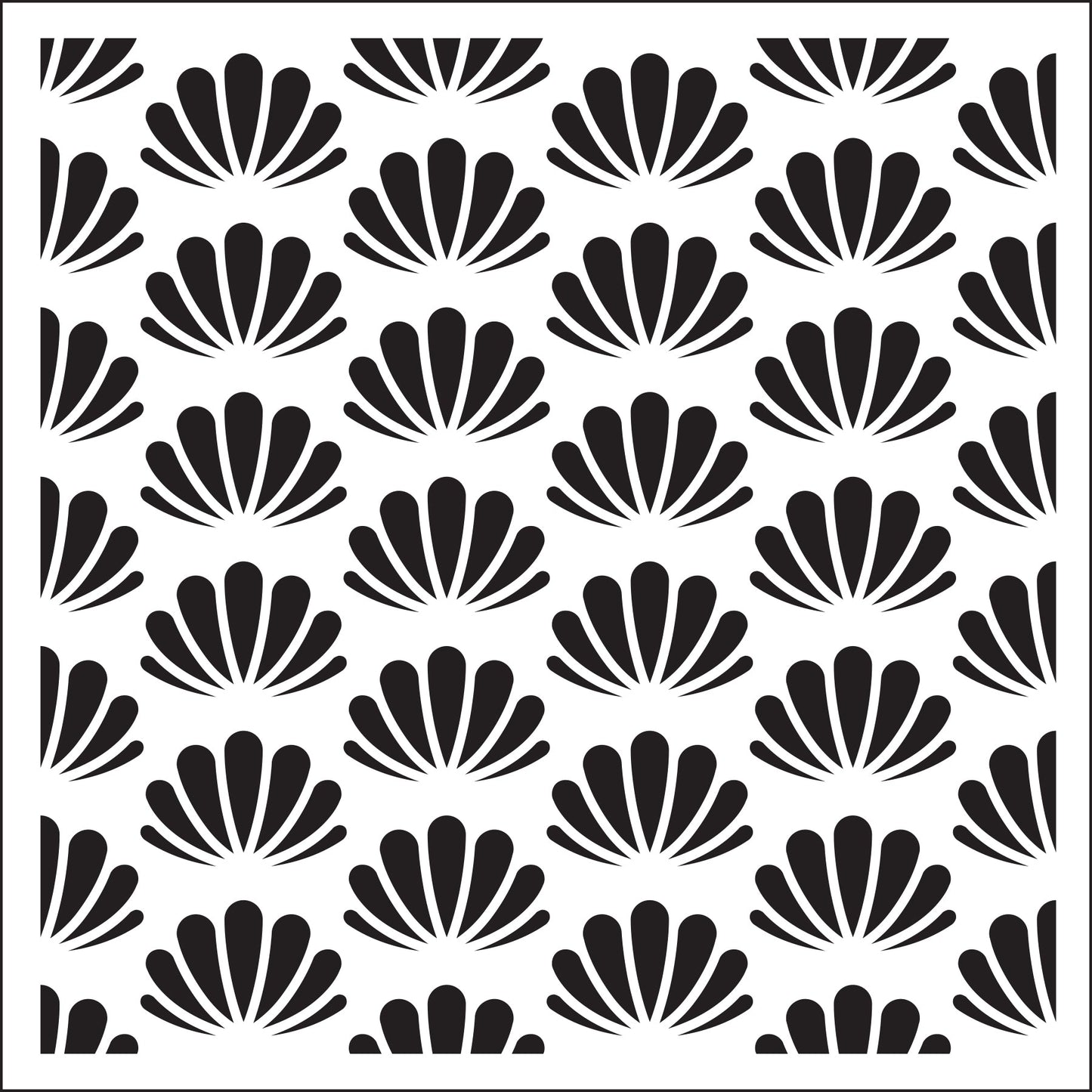 Creative Expressions Sue Wilson Seashells 6 in x 6 in Stencil