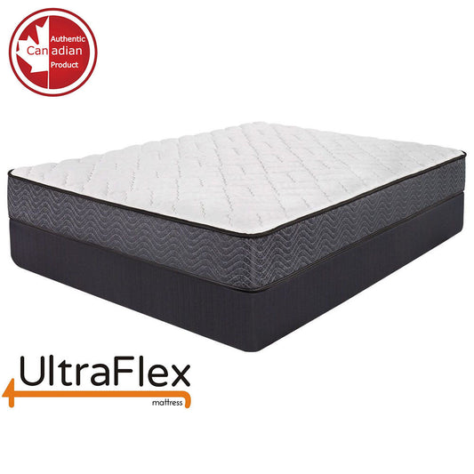 UltraFlex® PRESTIGE - Orthopedic Heavy-Duty Hybrid HDCoils, with Posture Support High-Density Foam Casing, Low Motion Transfer (Made in Canada) - With Waterproof Mattress Protector