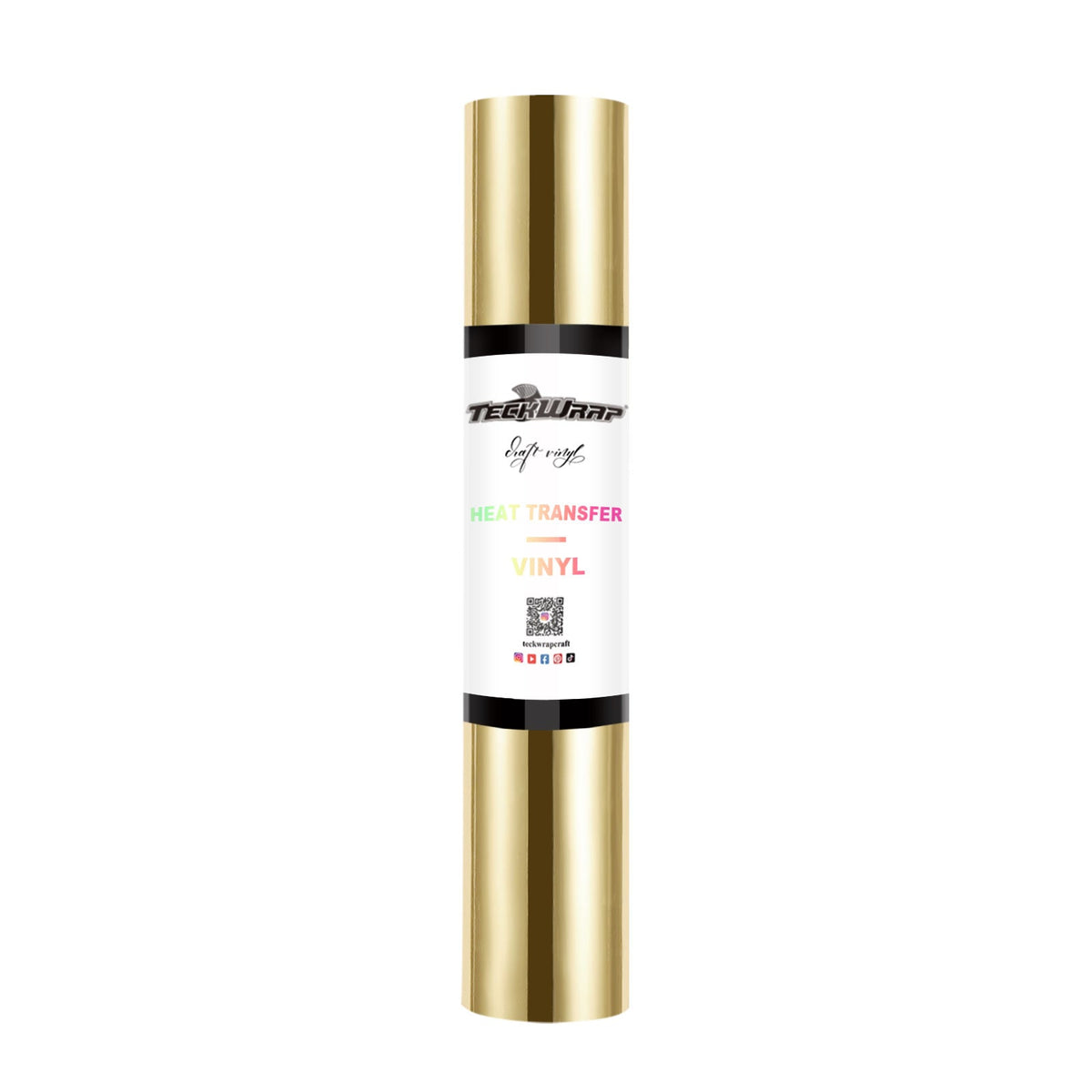 Teckwrap Metallic Chrome HTV- Dull Gold | Durable, Easy-to-Use, and Multi-Purpose!