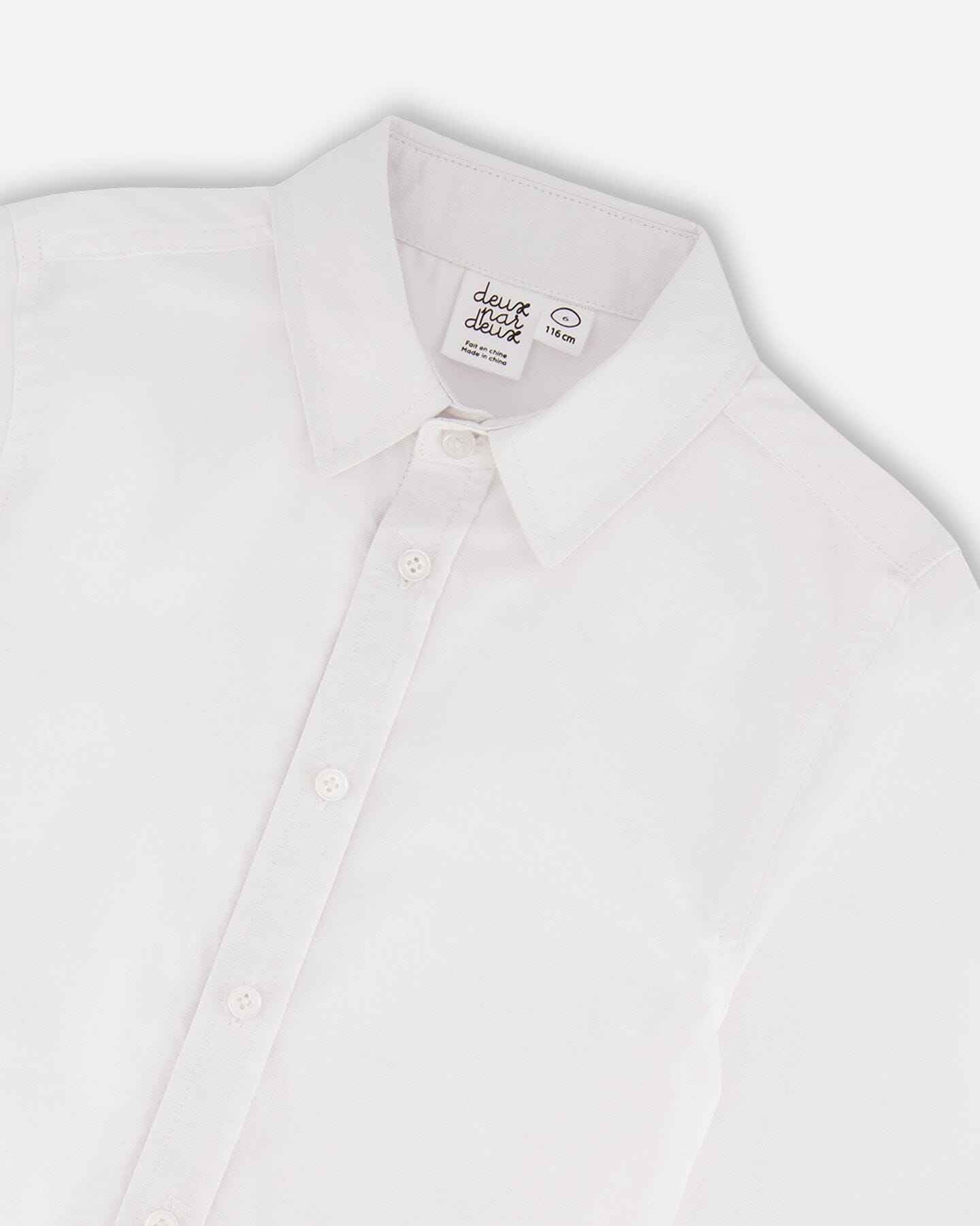 Button Down Long Sleeve Shirt White
