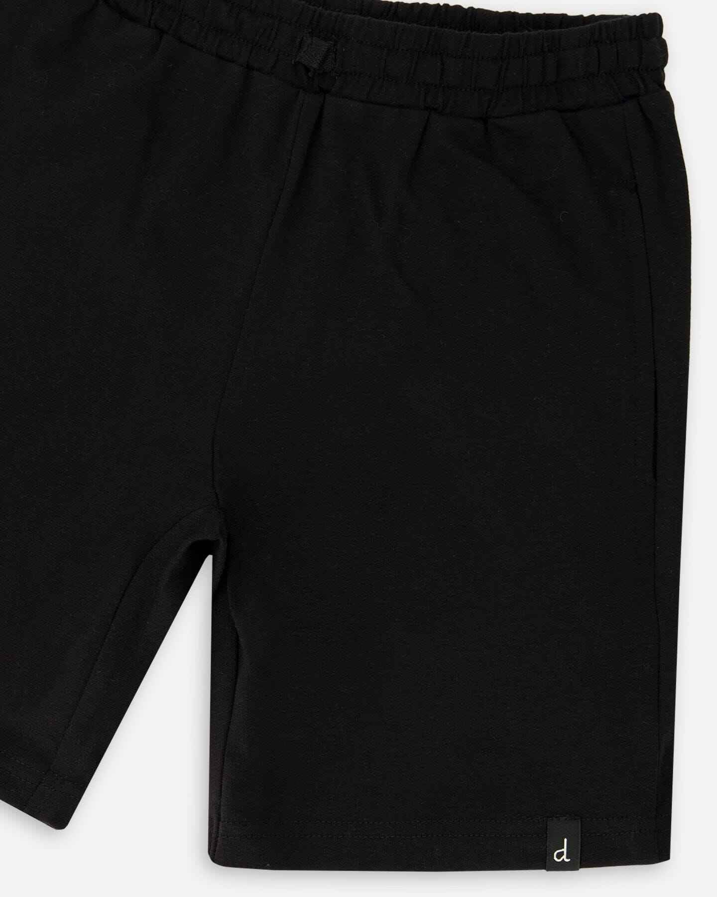 Organic Cotton Jersey Shorts Black