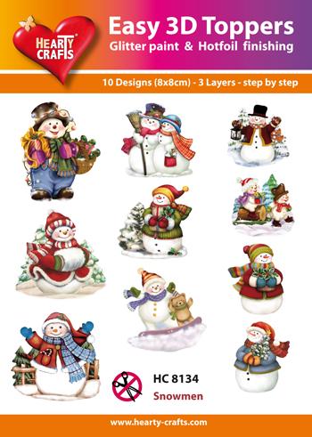 Easy3D Precut Toppers - Snowmen