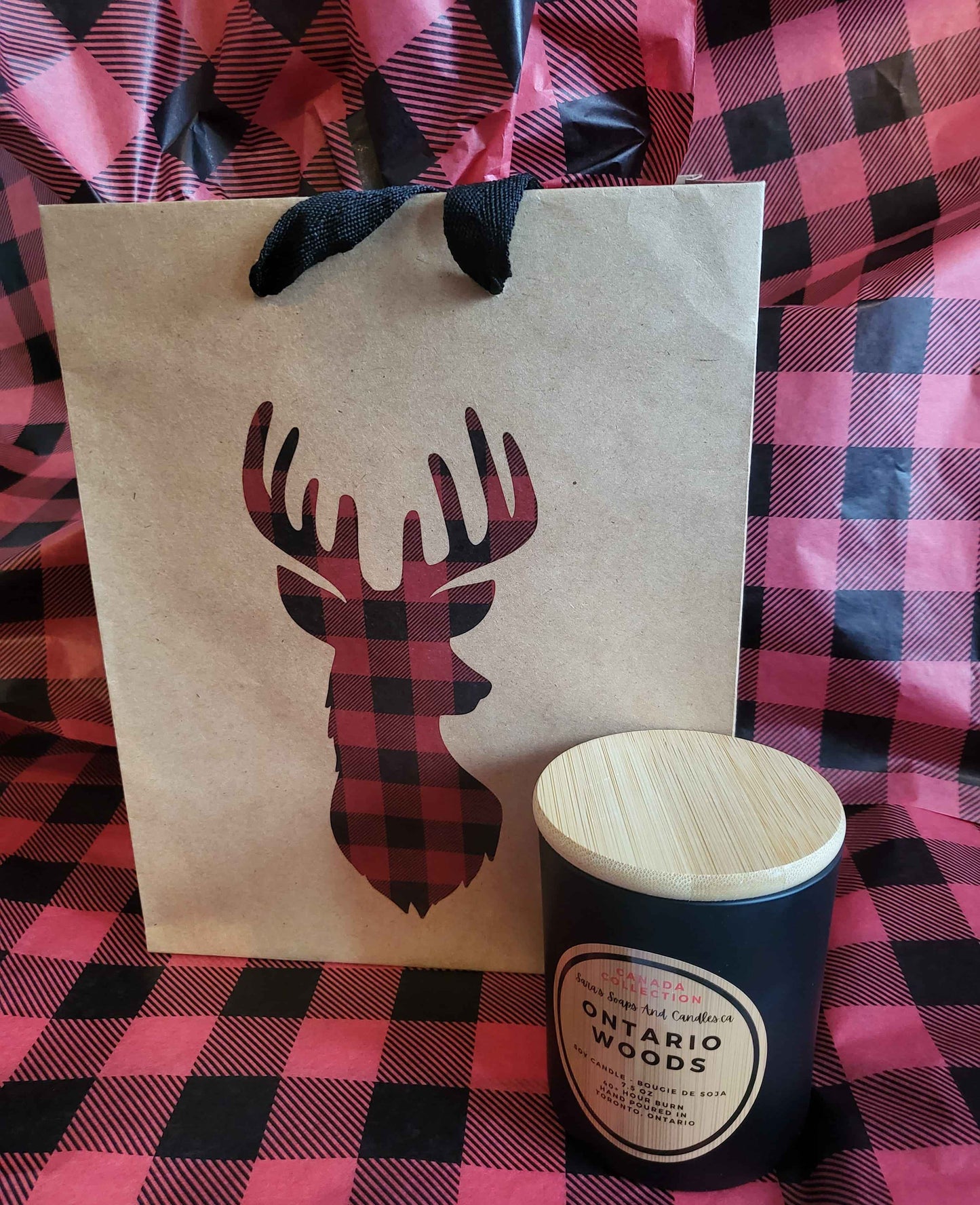 Ontario Woods: wood wick soy candle 8oz