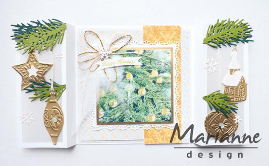 Marianne Design Christmas Trees Cutting Sheet