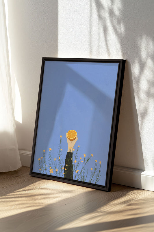 シトラスの花、ストレッチキャンバス作品