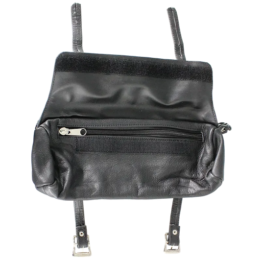 Open Road Double Buckle Small Leather Tool Bag