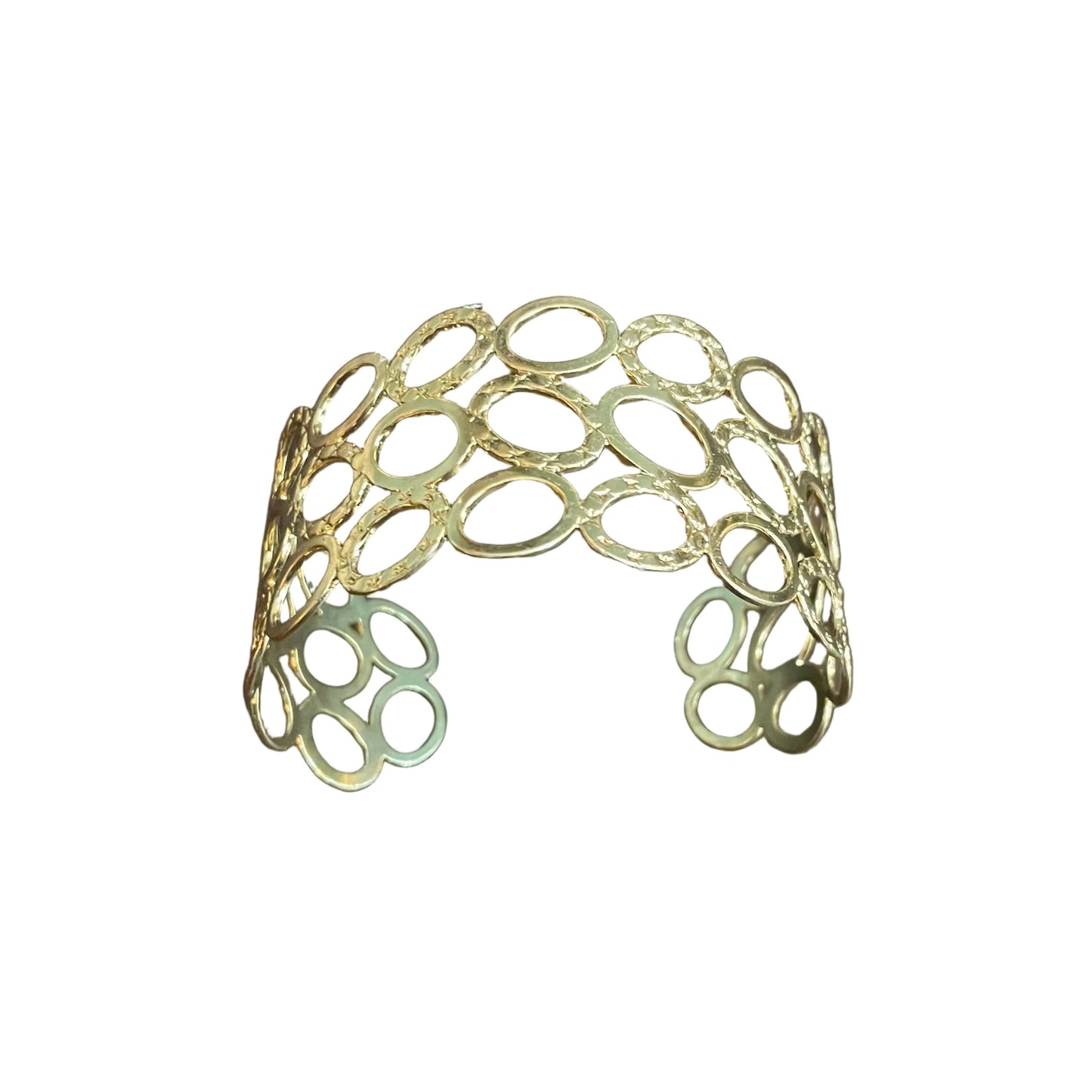 Open Circle Cuff - Gold Stainless Steel
