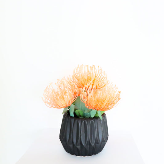 Reseda Artificial Potted Flower Bouquet 7'' X 8''