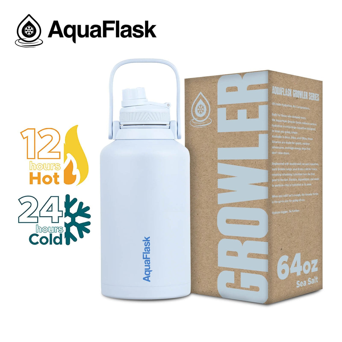 AquaFlask Original Vacuum Insulated Water Bottles 1893ml (64oz)