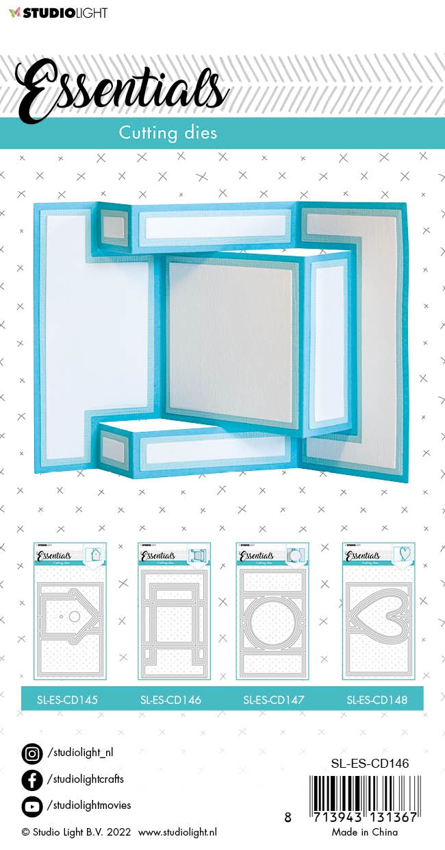 SL Cutting Die Square Essentials 166x102x1mm 1 PC nr.146