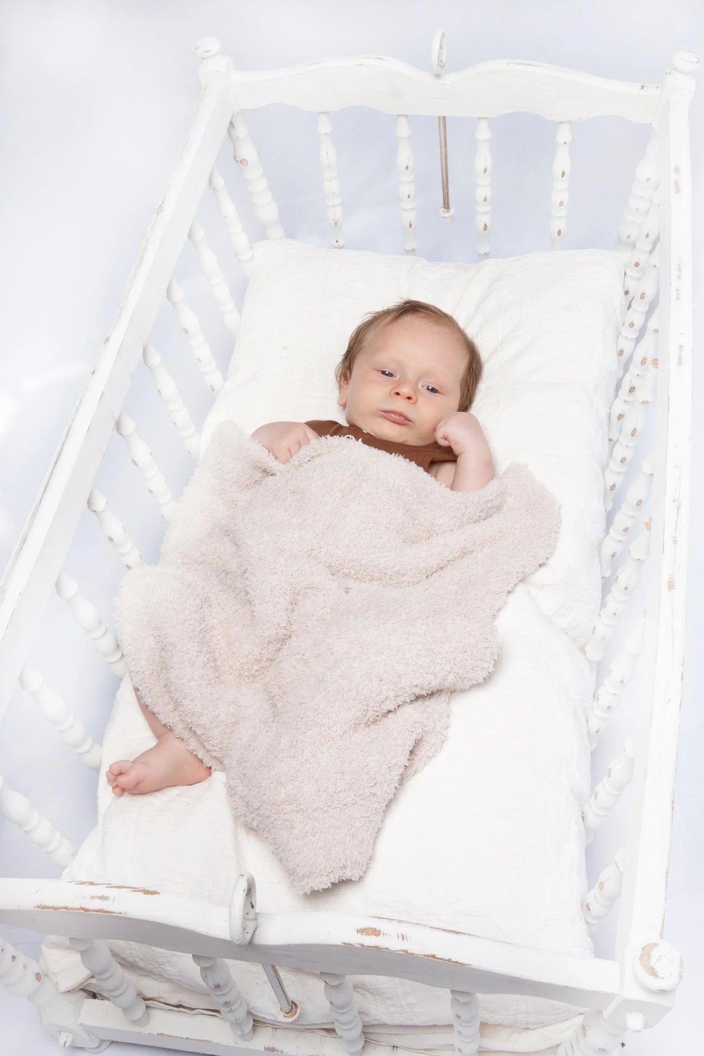Blushing Beige Solid Double Layered Lovey