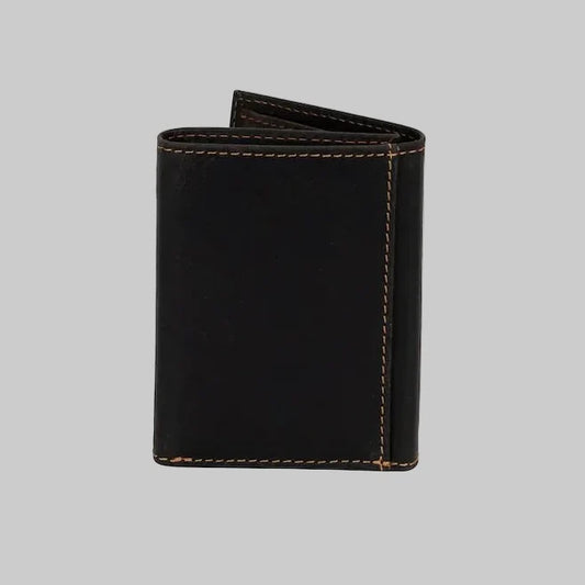 Greenwood Leather Men’s Tri-Fold RFID Wallet