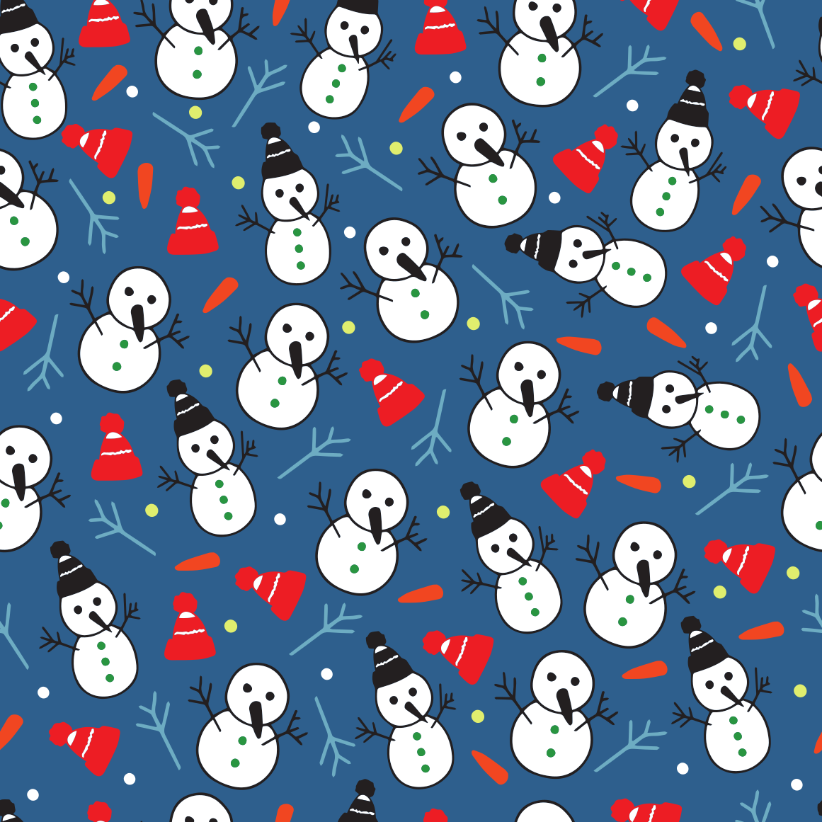 Craft HTV Snowman Pattern 2