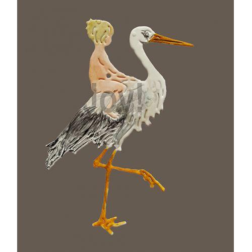 Joy! Crafts Die - Baby And Stork