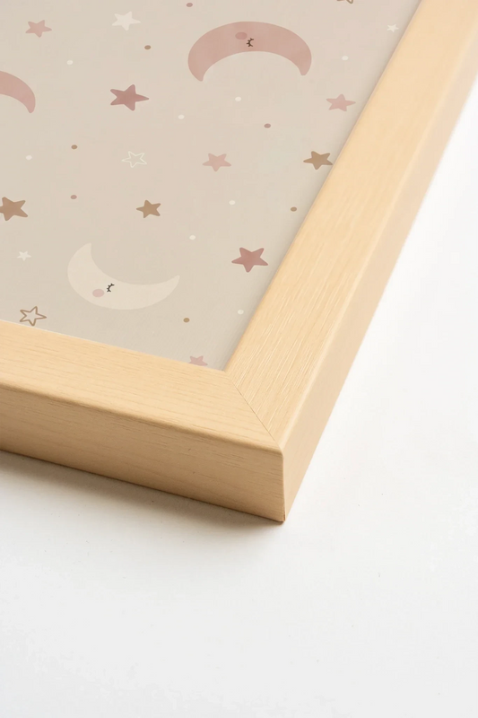 TINY STARS, Oeuvre sur toile rigide, encadré Naturel Clair (collective)