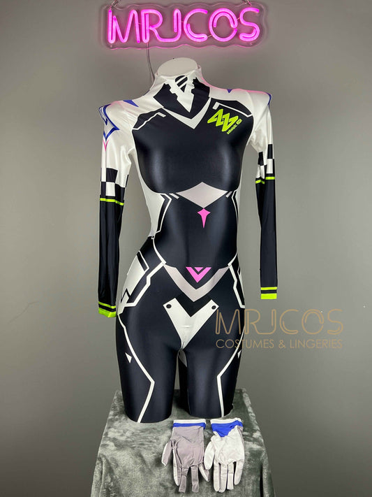 Anime Sci-fi Spandex Swimwear Cosplay Bodysuit Race Queen Costume Zentai