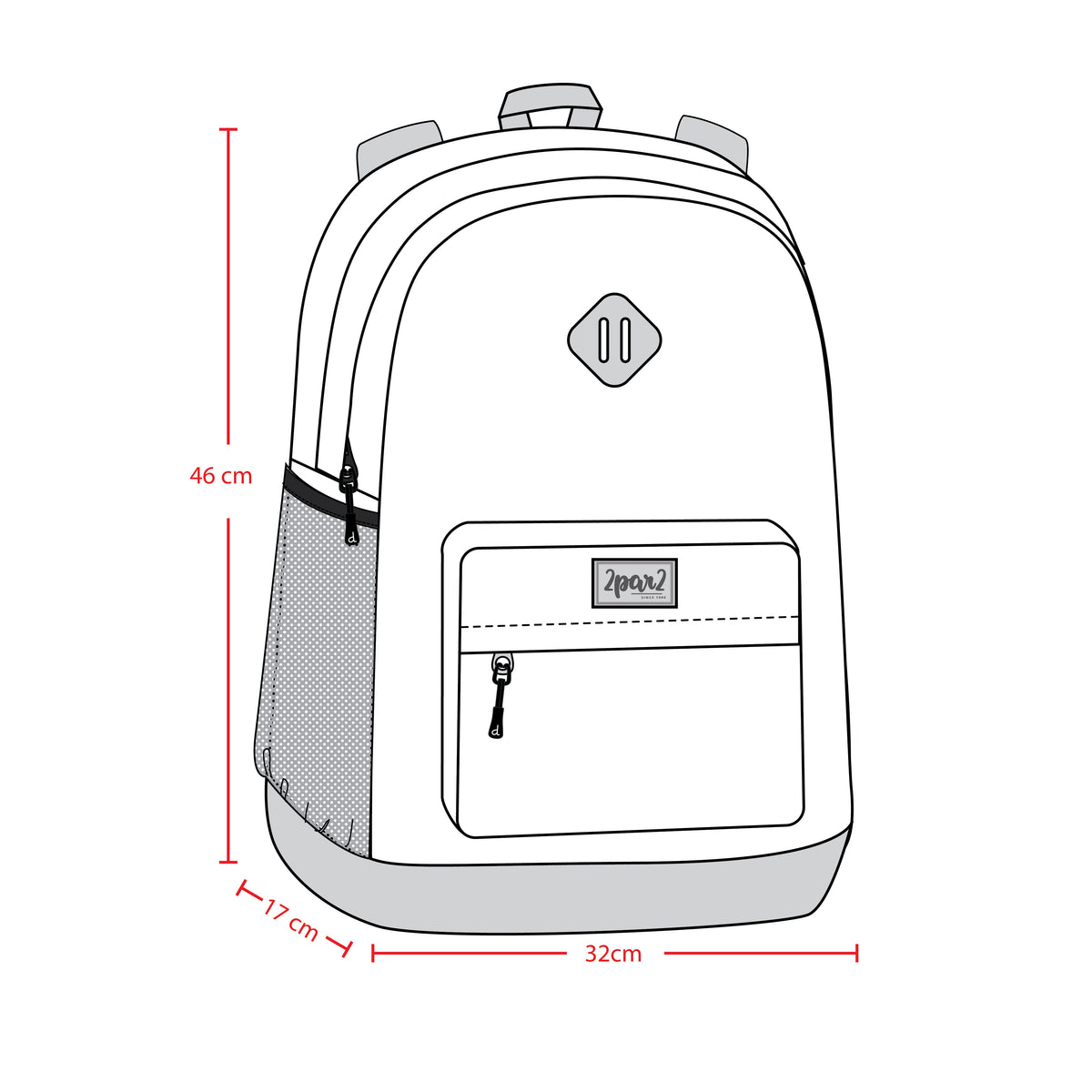 Kids Backpack Navy Unicorn Print