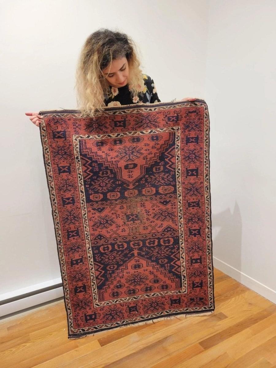 Antiker Baluch Teppich| 122x91 cm
