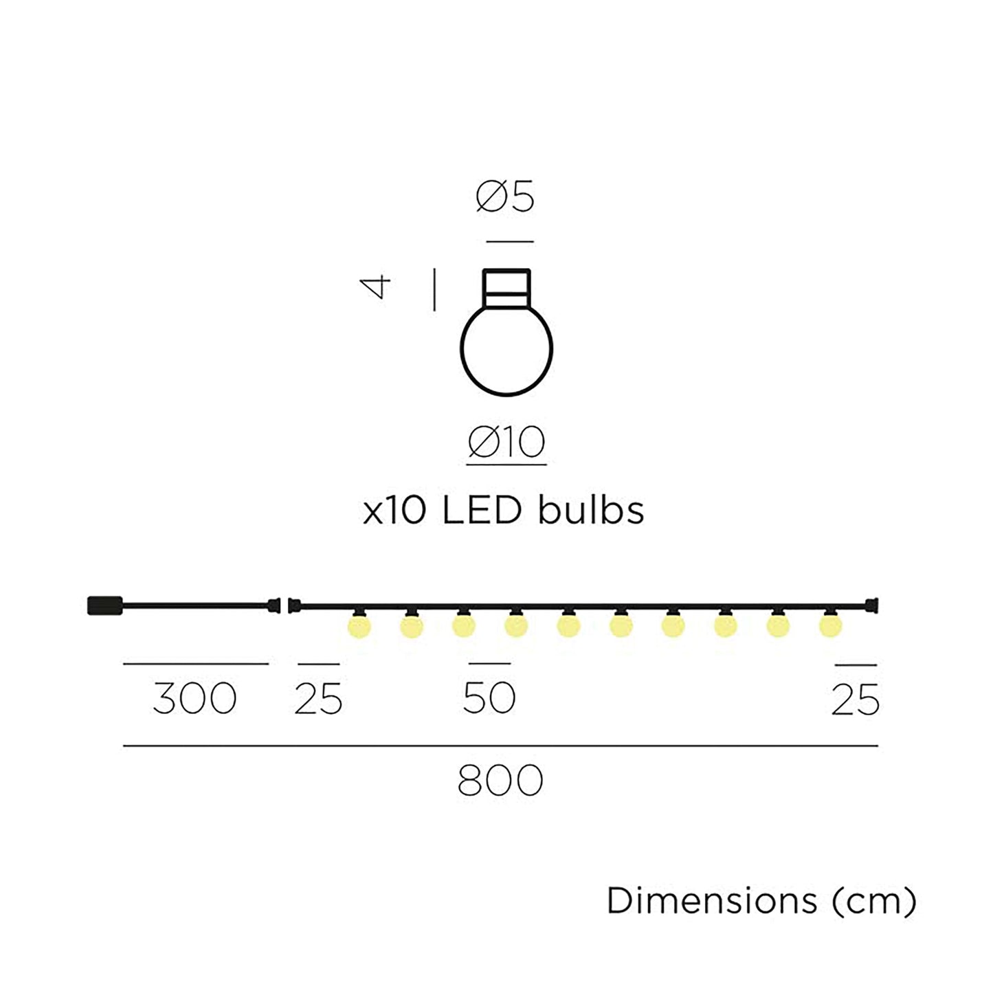 Bruna<br> Solar-charged Garland