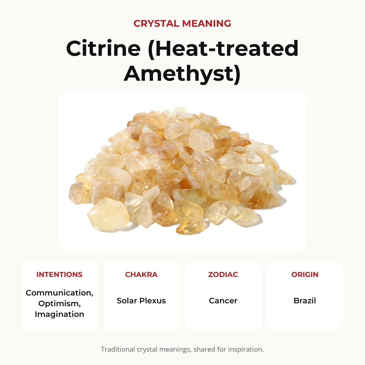 Citrine A Tumbled stones - Free Form - 1/2 lb (Enhanced)