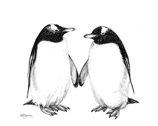Gentoo Penguins - Greeting Card