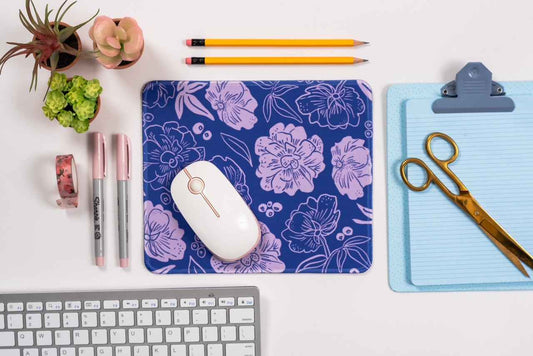 Purple Fields Pattern Mousepad